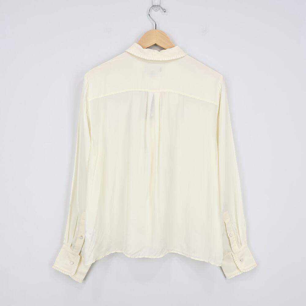 J. Crew Ivory Blouse with Elegant Bow - Picture 6 of 12